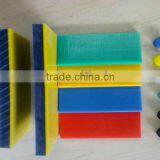 High Quality UHMW-PE Blue Yellow Bicolor Plastic Board Colored Sheets and Rods