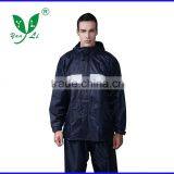 100% Waterproof Adult Polyester Reflective Strip Rain Coat thumbnail-1