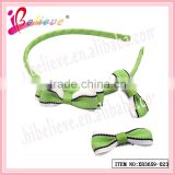 High cost performance handmade grosgrain mini ribbon bows hairband &hair clips jewelry set (XB3659--023)