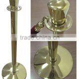 Brass Crown Rope Stanchion With Cement Base thumbnail-3