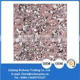 Hot Sell Pink Embroidery Glitter Fabric Shoe Material thumbnail-2