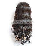 7a Quality Brazilian Human Hair Full Lace Wig,Natural Black Body Wave Full Lace Wig With Baby Hair