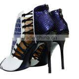 Mature Sexy Girls High Heel Shoes, Open Toe Ankle Sandals Collage Colors Shoes, Beauty Women High Heel Shoes thumbnail-3