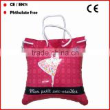 Promotion gifts inflatable pillow bag beach bag with logo EN71 and CE approval