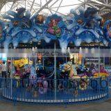 Newest Cartoon Design Amusement Kids Carousel Horse Rides