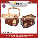 Top End Wood Spanish Cedar Square Cigar Box thumbnail-2