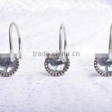 2015 Hot Sale PEVA Dot Prnting Shower Curtain Set for Bathroom , Best Price Shower Curtain Hooks thumbnail-2