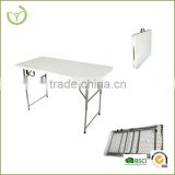 HDPE + steel tube plastic dining table for garden use/2015 new product