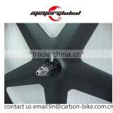 MeyerGlobal Best Carbon Track Wheels 700C Five Spoke Fixed Gear Bike Tubular Wheels With Ffwd Decal thumbnail-2