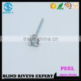 HOT SELLING OPEN END MANUFACTURER PROTRUDING CROWN HEAD AL/ST POP PEEL TYPE RIVETS thumbnail-1