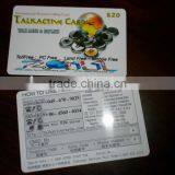 Full Color Printing Plastic Prepaid Scratch Calling Card