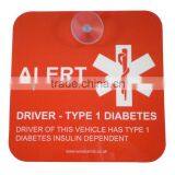 12cm x 12cm Square Car Hanging Sign With a Sucker(M-CS022)