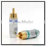 OEM 24K Gold Plated RCA Connector Audio Connector
