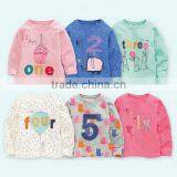 2016 European and American Design Kid Long Sleeves Numbers T-shirt Children Autumn Clothes thumbnail-1