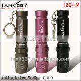 Waterproof Mini Led Flashlight TANK007 E09,I2102 Led Warning Torch