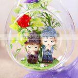 Customized Refined Chinese Tea Gift Garden Fairy Statues Gift Basket Wicker Baskets , Gift Certificates thumbnail-3