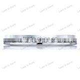 925 Sterling Silver CZ Eternity Band Finger Ring thumbnail-1