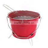 BBQ Outdoor Barbecue Bucket Portable Charcoal Camping Grill Festival Camp Fire thumbnail-2