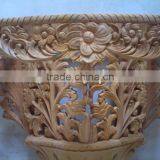 Finished Furniture - Carving Console - Mahogany Timber - Heavy Carved With Gold Painted
