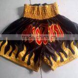 Thai Shorts Custom Made Polyester Satin Boxing Fight Shorts thumbnail-3
