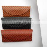 Cute Hand Made Aluminum Braided PU Leather Reading Glasses Case