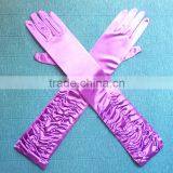 Arm Length Purple Long Satin Gloves thumbnail-4