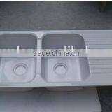 Hot Model Acrylic Integral Solid Surface Kitchen Sink,artificial Stone Double Kitchen Sink ,resin Stone Sink thumbnail-5