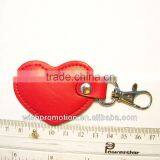 heart shape Leather Keychain