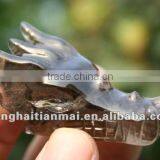 The LATEST Natural Tawny Quartz Crystal Carving Dragon Skull For Decoration, Collection, Present