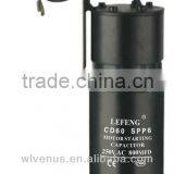 American Bakelite Case Round Cd60 Type ac Motor Start Capacitor Manufactrues145-175uf thumbnail-1