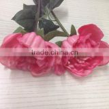 Artificial flower PU Pink Small peony head for wedding & party decoration