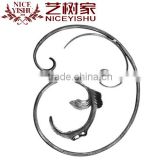 Wrought iron decorated Art Flower Stamping Part (factory)