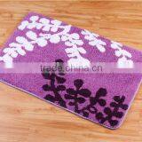 Flower Shaggy Rugs Bathroom Waterproof Mat thumbnail-6