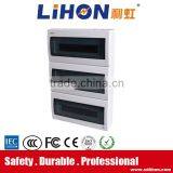 Triple Rows Plastic Suface Mounting ABS Cover Electrical Metal Distribution Panel Board