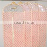 2012 Newest designDustproof Foldable plastic non woven clothing cover