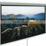 Octagonal Case Matte White Manual Projection Screen