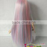 American Girl Doll Wig Dreaming Rainbow Pink Straight Soft Synthetic Hair Wig thumbnail-3