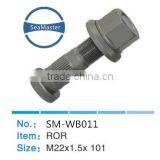 High Strenth Alloy Wheel Bolt With Nut M22*1.5*101 for Trucks and Autos