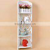 Hot Sale Fashionable Carved Corner Storage Display Shelf