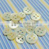 Four Holes Natural White Sea Mother of Pearl Shell Button