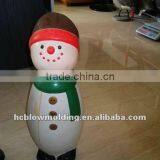 OEM Blow Molding PE Plastic Santa Claus Snowman 3d Action Figure for Christmas Decorations thumbnail-6