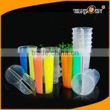 32oz 24oz Bubble Boba Tea Plastic 3 Drinks 1 Cup For Sale thumbnail-5