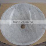 Carrara White Marble Sinks Round Basin Hot Sale thumbnail-3