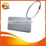 Custom Metal Luggage Tags With Wire Loop thumbnail-1