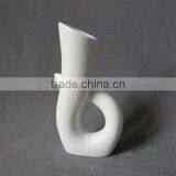 Japanese Stlye Elegant Pure White Stoneware Bud Vase thumbnail-3
