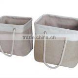 Store More EVA Linen Household Small Laundry Bag With Cotton Handle thumbnail-3