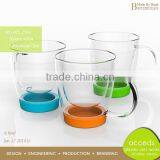 Custom Personalized Reusable Double Wall Glass Coffee Cup Set thumbnail-5