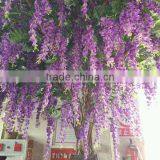 SJ012820 Decorative Fabic Flower Garland Wisteria Silk Flower thumbnail-1