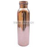 BPA FREE 30 OZ 100% COPPER SEAMLESS WATER DRINKING BOTTLE , TRAVELLERS SPILL PROOF WATER BOTTLE thumbnail-1