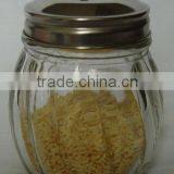 Bell Shape Mini Round Glass Spice Shaker Jar and Metal Lids thumbnail-1